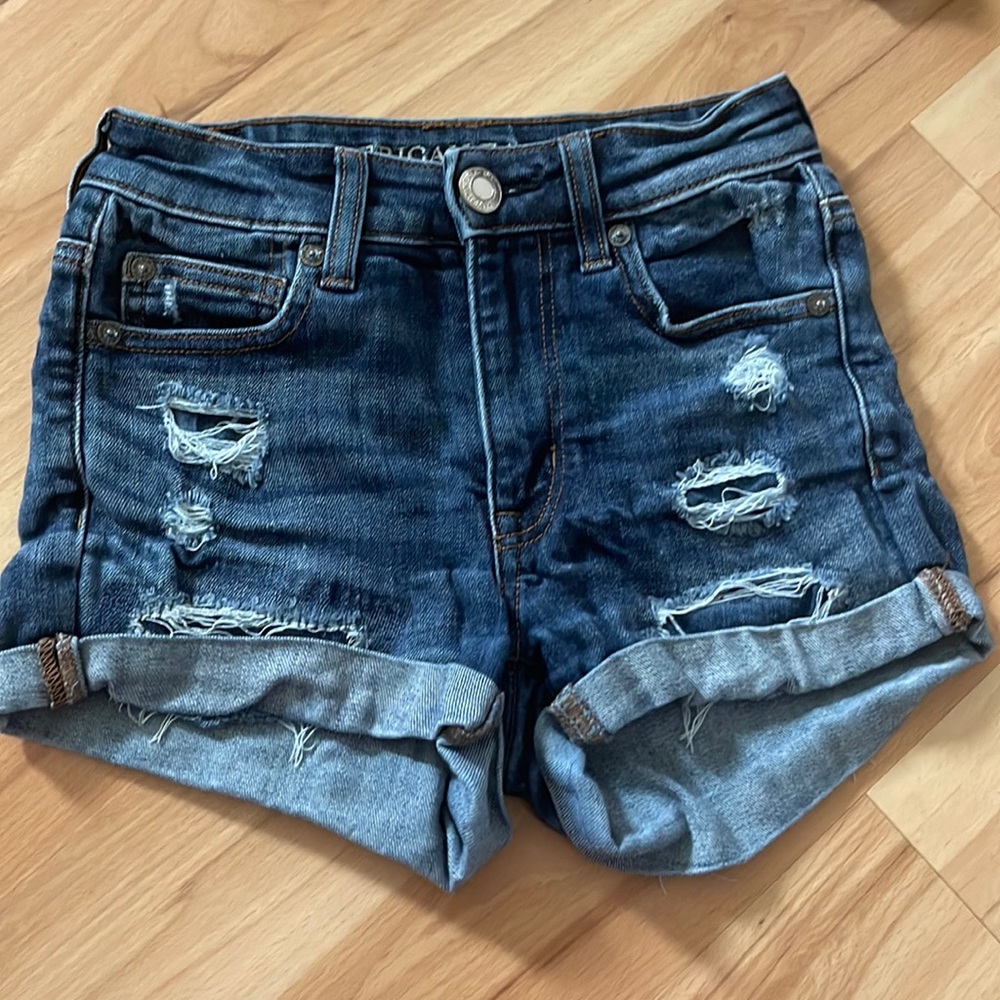 American eagle denim shorts size 00
